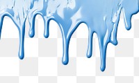 PNG Blue drip melted border background drips outdoors.