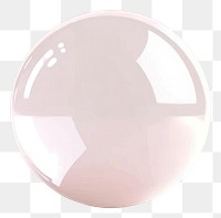 PNG Floating translucent sphere clean art minimalist.