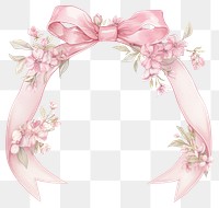 PNG Coquette frame illustration flowers pastel.