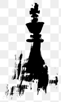 PNG Chess silhouette black game.