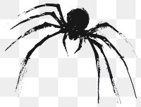 PNG Spider stroke black brush.