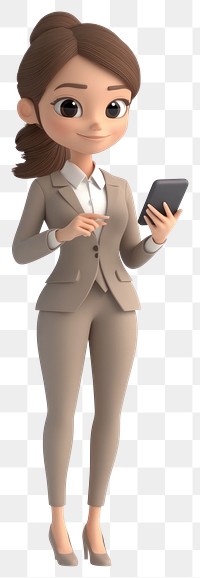 PNG Businesswoman cartoon character female.