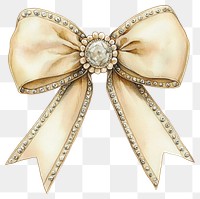 PNG Bow jewelry vintage ribbon.