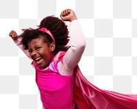 PNG Joyful child superhero costume