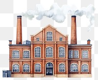 PNG Brick classic factory building smoke architecture industrial.