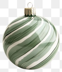 PNG Green christmas ball ornament elegant round.