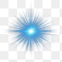 PNG An isolated blue blink sun ray light effect astronomy starburst lighting.