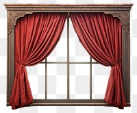 PNG Curtain window white background architecture. .