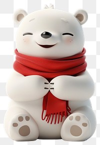 PNG Scarf winter polar cute.