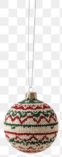 PNG Christmas Sweater Bauble ornament christmas knitted.