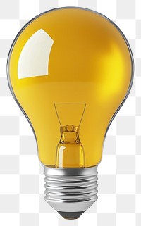 PNG Lightbulb icon yellow bright inspiration.