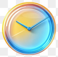 PNG Clock icon timepiece colorful abstract.