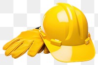 PNG Yellow Hard Hat Gloves hardhat helmet. 