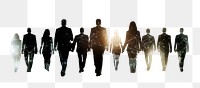 PNG Group of business people person silhouette network.