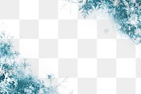 PNG A white snowflakes background elegant winter border.