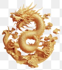 PNG Chinese Golden dragon illustration background chinese.