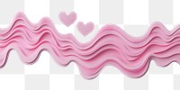 PNG 3D pink heart hearts shapes romantic.