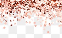 PNG Rose gold confetti background accessories celebration.