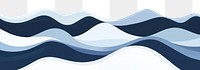 PNG Vector illustration of ocean waves minimalist graphics design.