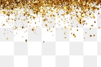 PNG Gold confetti top border background celebration chandelier.