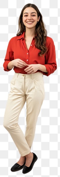 PNG Fullbody of woman pants background fashion.