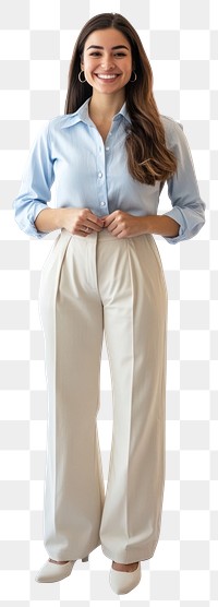 PNG Businesswoman shirt professional wide-leg.