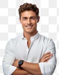 PNG Young handsome caucasian man smile portrait looking.