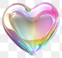 PNG A glass heart sign rainbow colors rainbow colors.