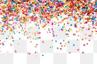 PNG Pop confetti background colorful white.