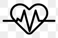 PNG Illustration heart white line.