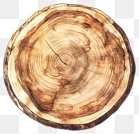 PNG Round wooden board illustration tree botanical.