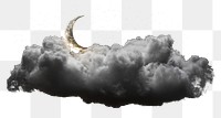 PNG New moon atmosphere night cloud.