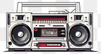 PNG Electronics boombox stereo radio. 