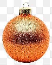 PNG Light Orange glitter ornament christmas orange accessories.