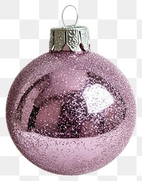 PNG Pink glitter ornament christmas pink accessories.