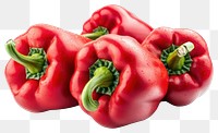 PNG Red Bell peppers vegetables photography produce.