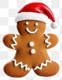 PNG Gingerbread man sweets cookie white.