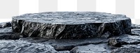 PNG Volcano stone circle podium outdoors nature rock.