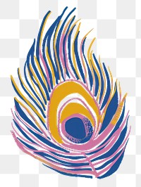 PNG Illustration peacock feather art.