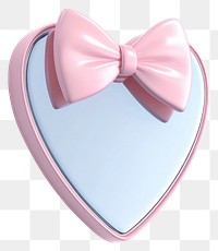 PNG 3d coquette heart mirror accessories accessory pink.