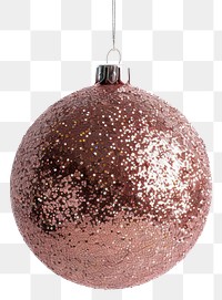 PNG Hanging Bauble christmas glitter bauble.