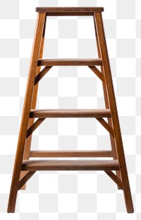 PNG Wooden ladder background isolated white.