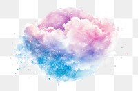 PNG Pastel galaxy art illustration watercolor.