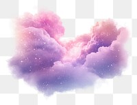 PNG Starry sky clouds ethereal fantasy.