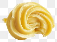 PNG Swirled butter on white background