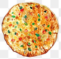 PNG An isolated Indian fried lamp food illustration watercolor.