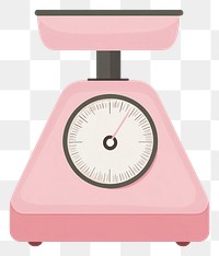 PNG Kitchen scale illustration pink weighing.