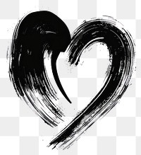 PNG Heart illustration stroke brush.