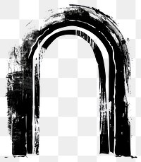 PNG Roman arch illustration black art.