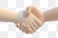 PNG Cute hands shake handshake collaboration illustration.